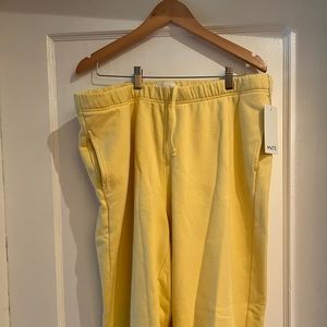NWT Mate the Label 1X organic fleece relaxed pocket sweatpants